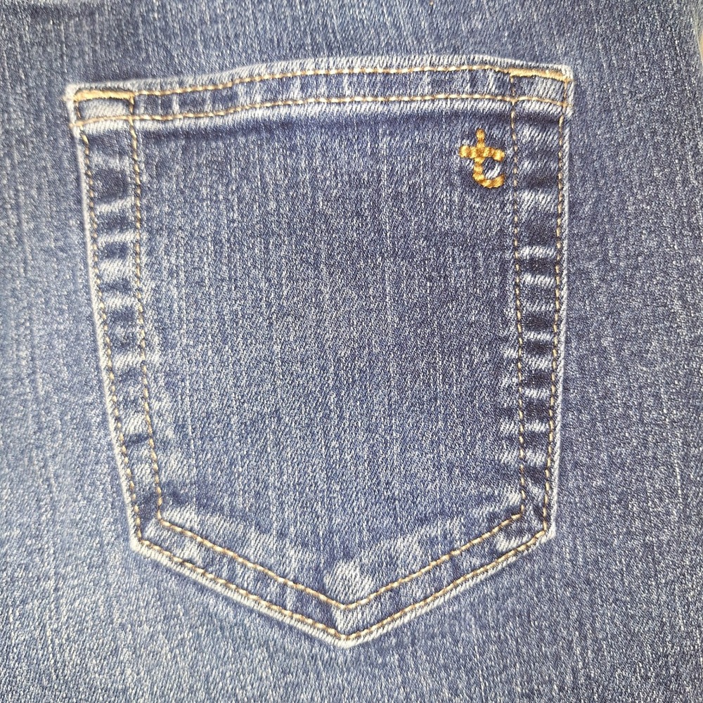 Y2K Denim Jeans Minimalist Denim True Craft 16 Tapered Jeans Dark Wash Blue - Picture 12 of 14